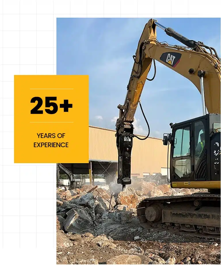 Hydraulic Breaker Services - Over 25 Years Industry Experience